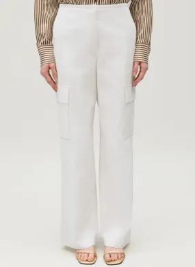 PANTALON LARGE EN COTON MéLANGé - CLAUDIE PIERLOT pour FEMME | Printemps